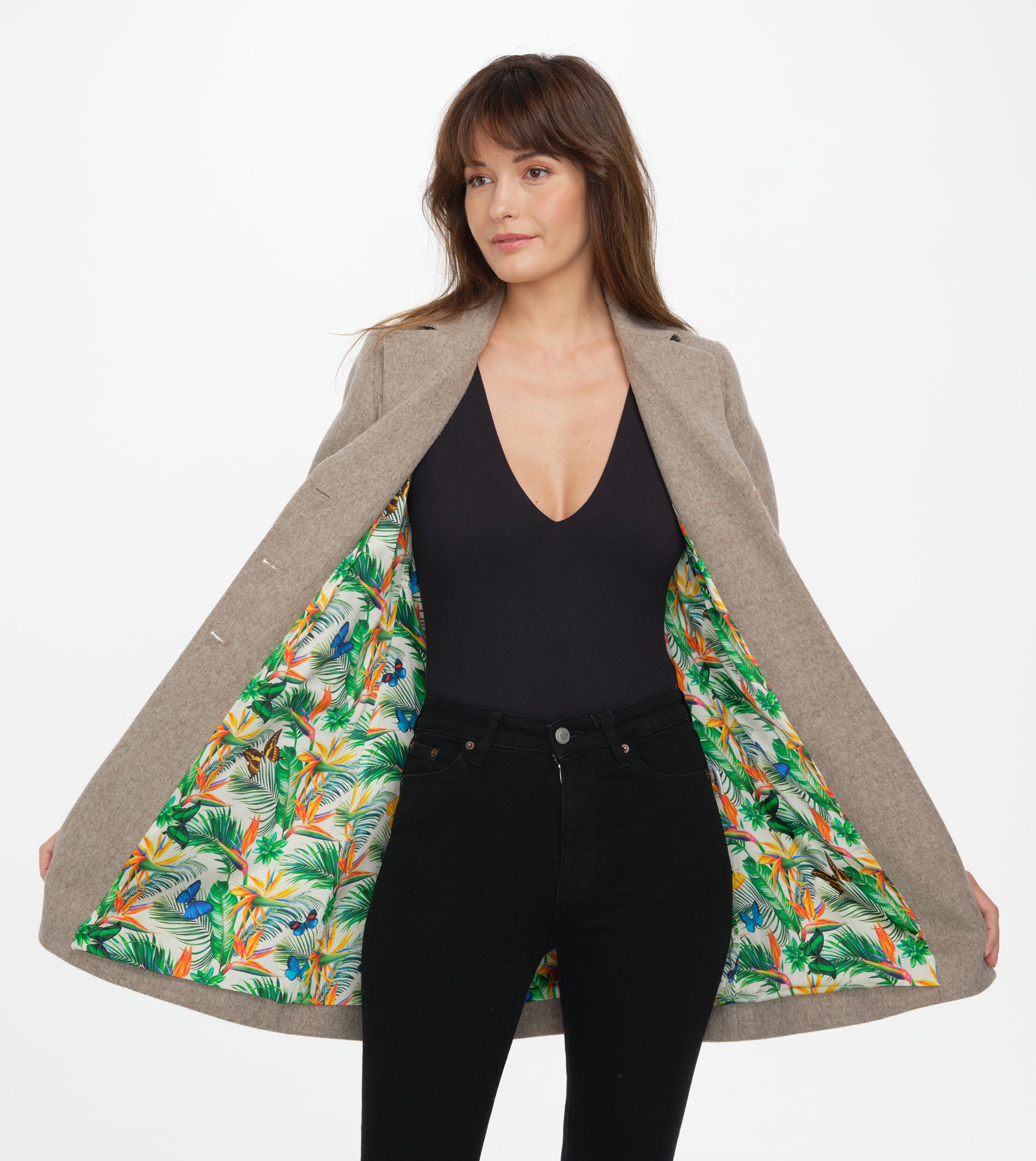 Berkeley Jacket (Beige/Butterfly)