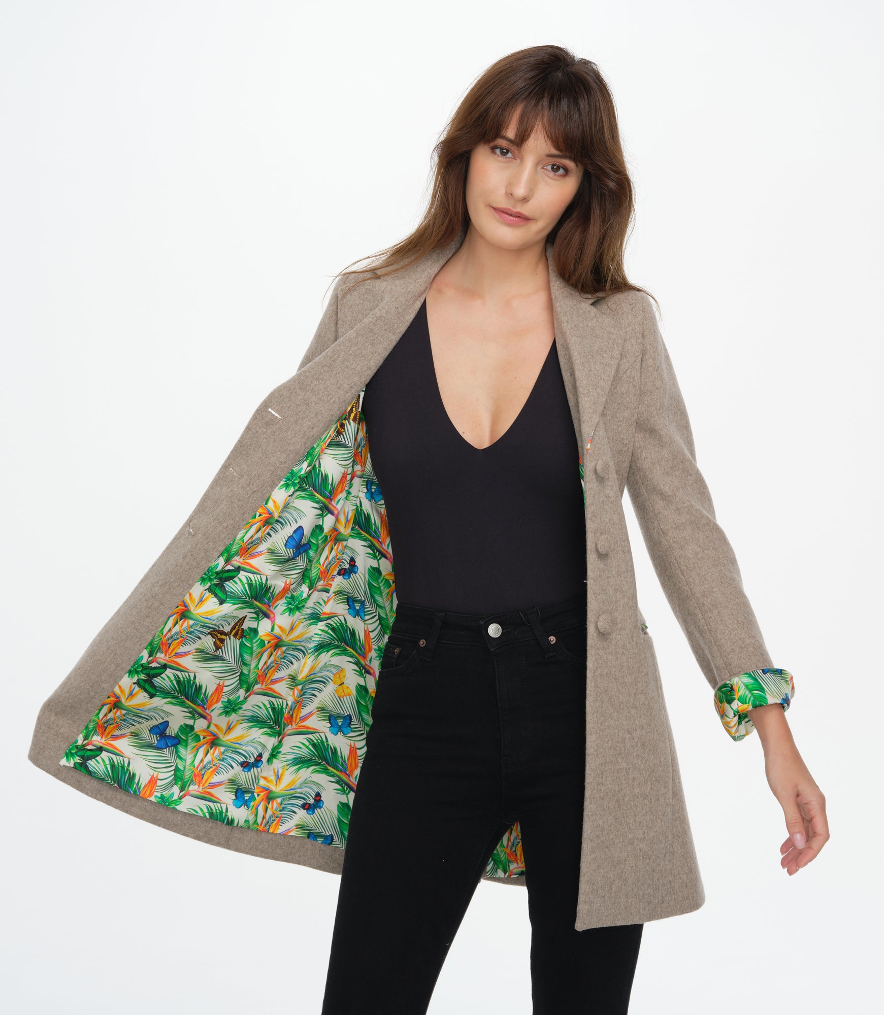 Berkeley Jacket (Beige/Butterfly)