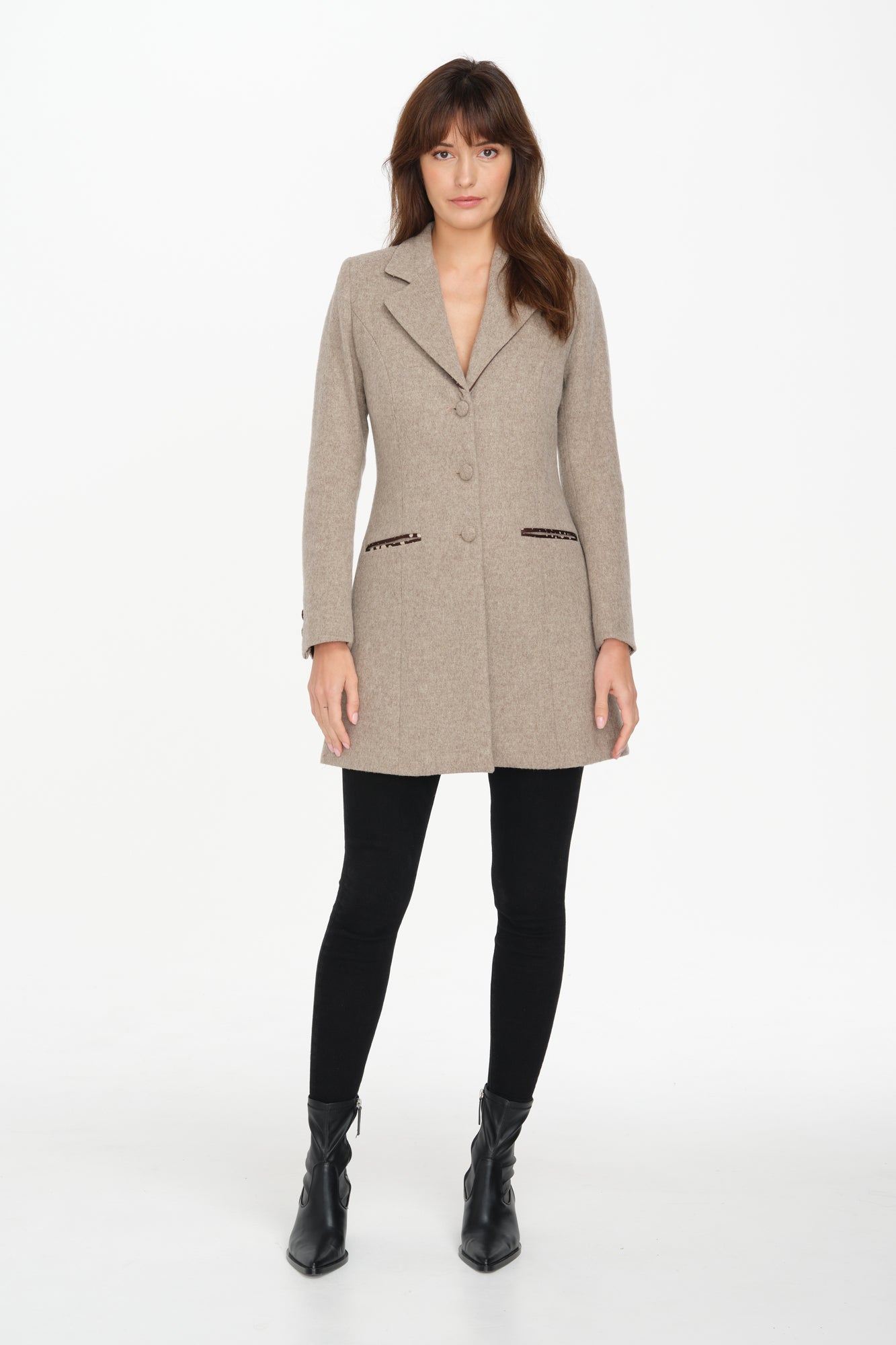 Berkeley Jacket (Beige/Polka)