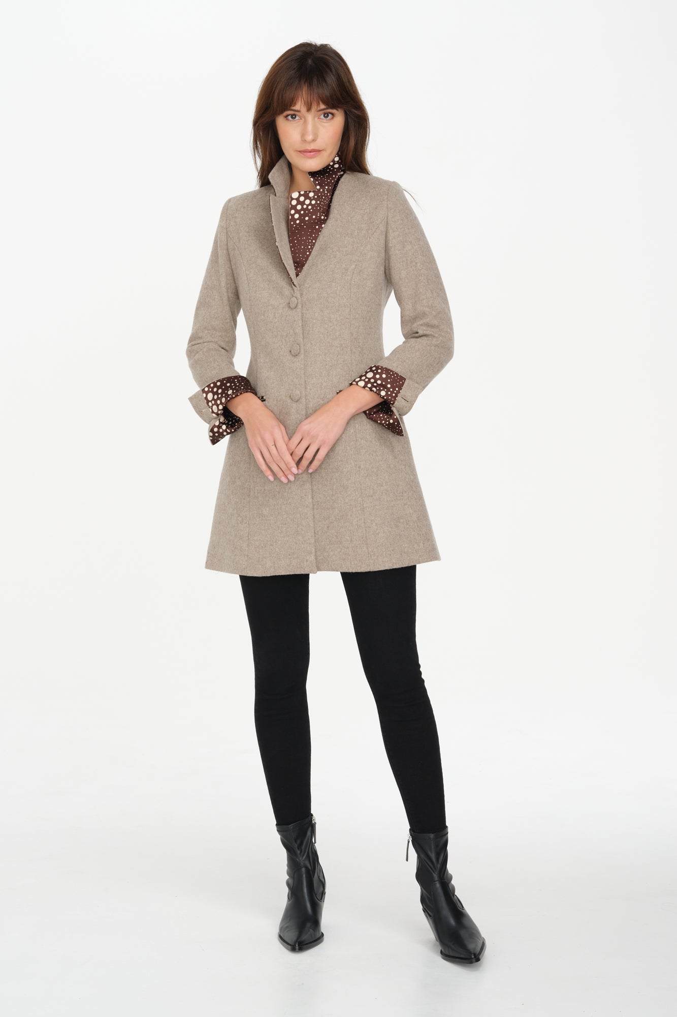 Berkeley Jacket (Beige/Polka)