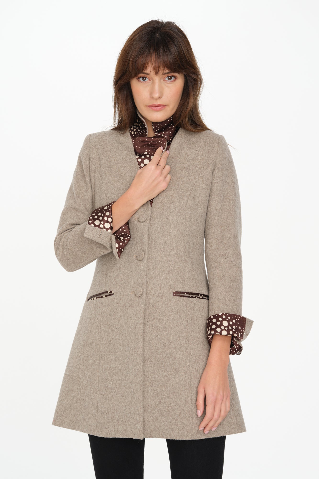 Berkeley Jacket (Beige/Polka)