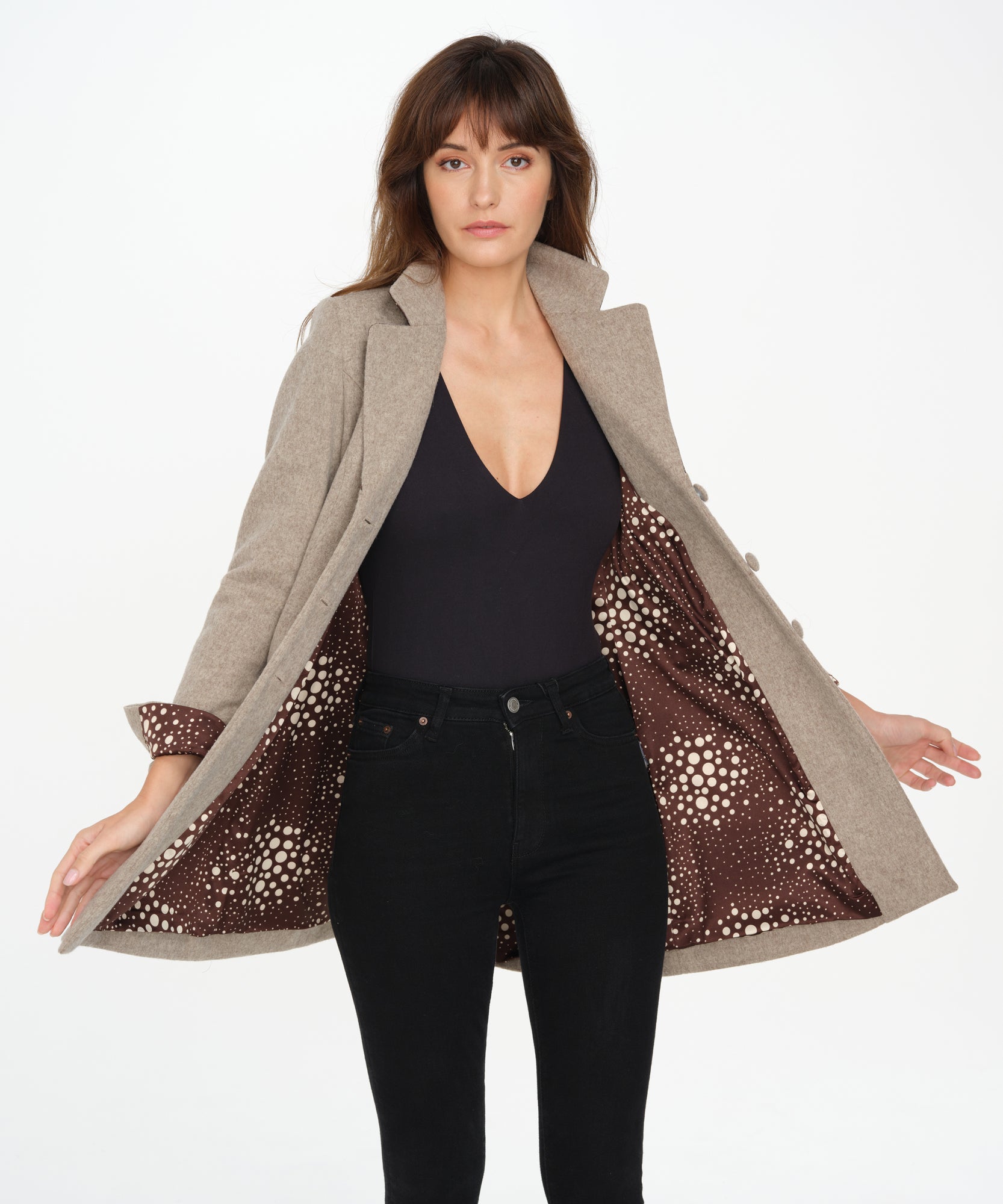 Berkeley Jacket (Beige/Polka)