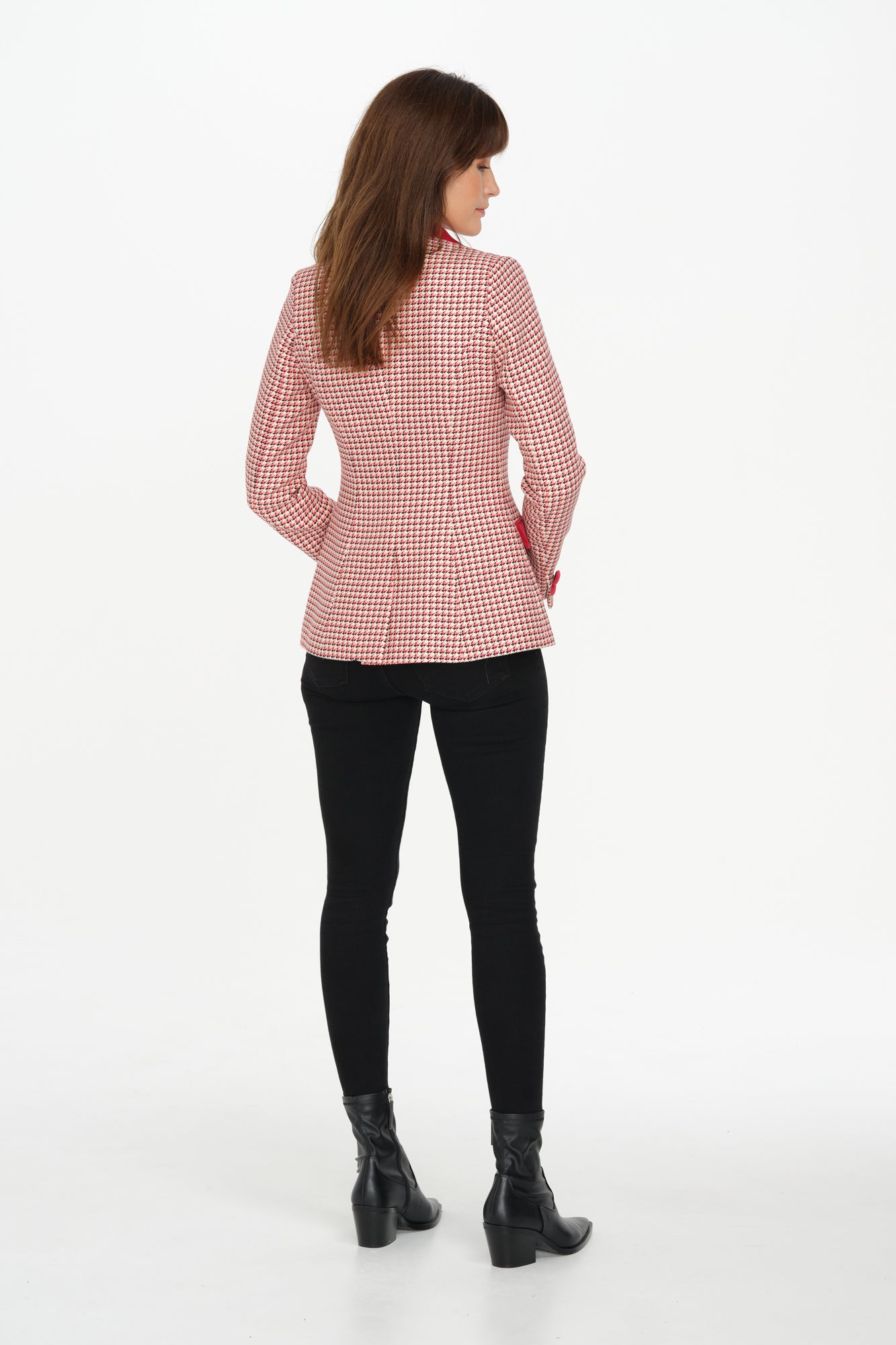 Halkin Jacket (Red Houndstooth)