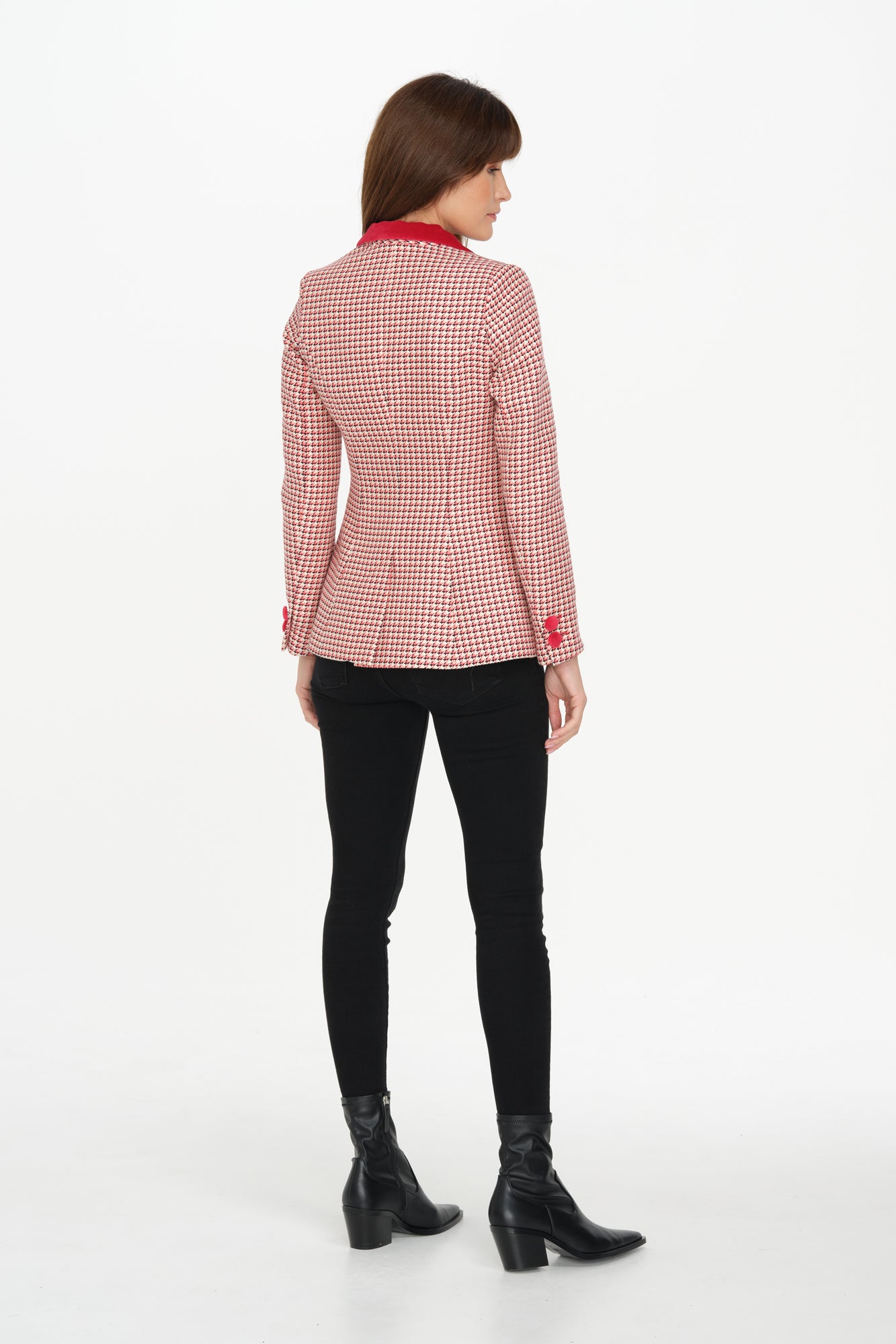 Halkin Jacket (Red Houndstooth)